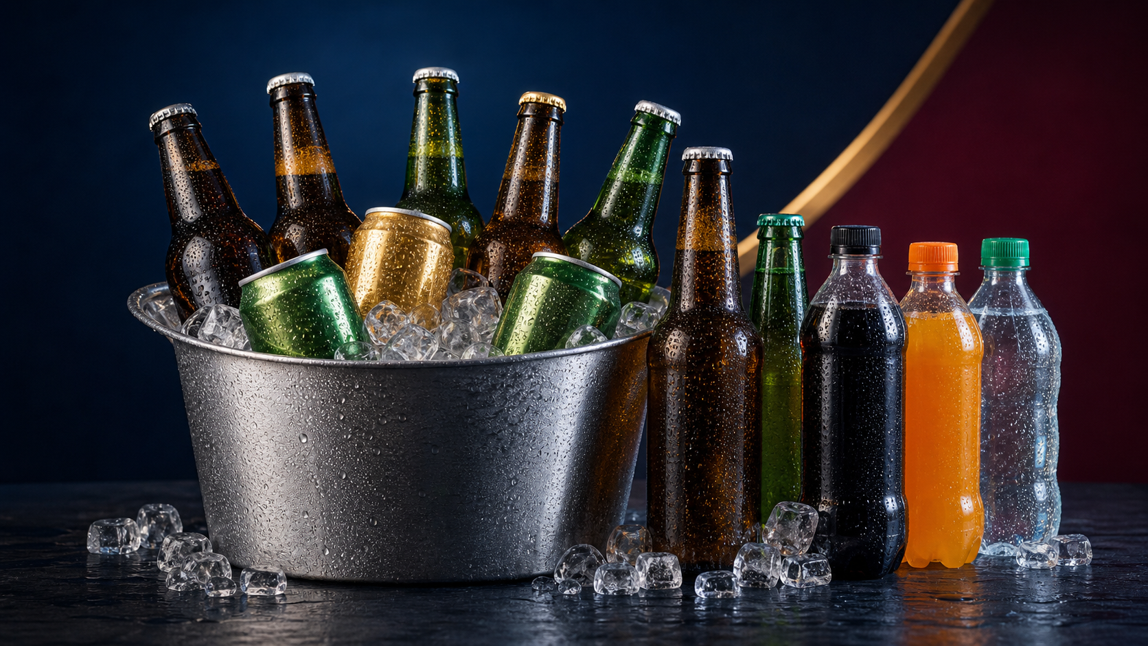 Buca bira ve soğuk içecek siparişi